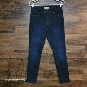 Madewell Jeans Size 28 Skinny 9" Woodland Wash MA938 Tummy Control Stretch